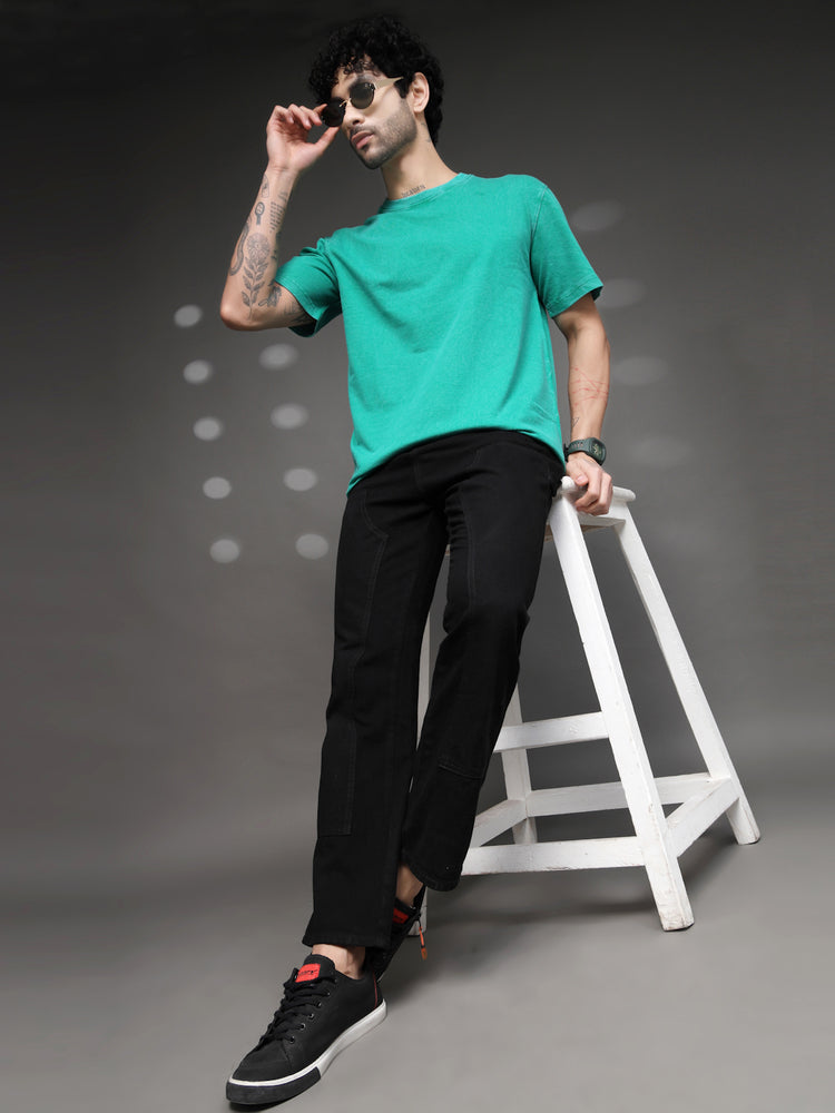 Sea Green Acid Wash T-Shirt