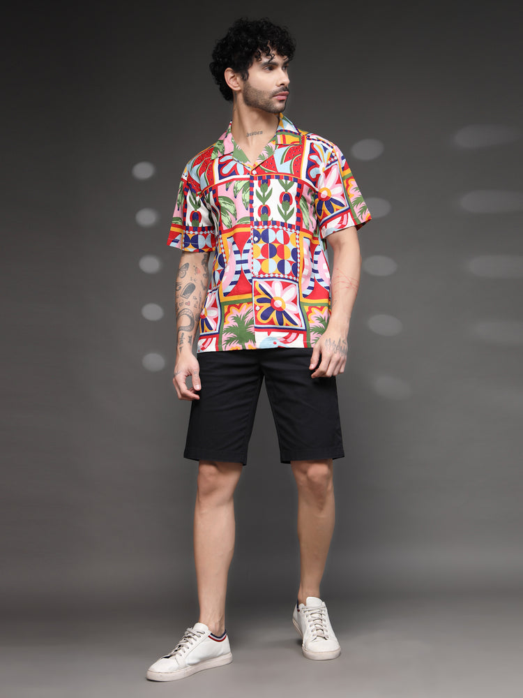 Men's Vibrant Tropical Fruit Shirt