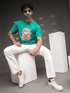 Men's Green Psychedelic Tie-Dye Tee