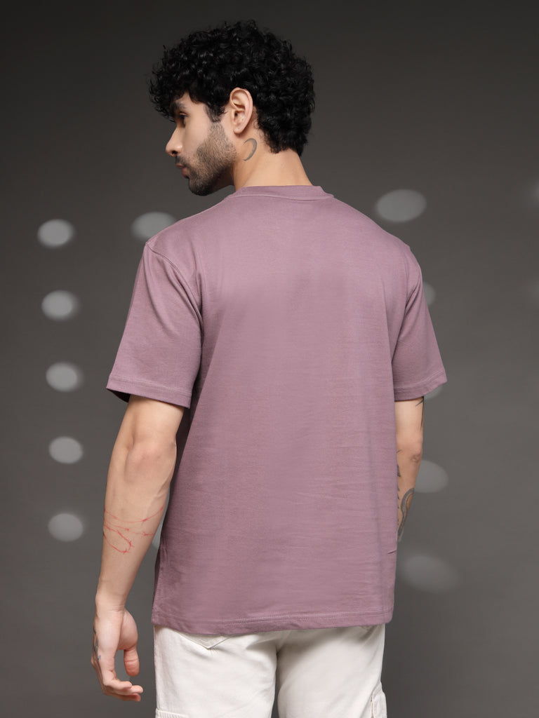 Men's Mauve Abstract Holiday Tee