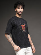 Men's Black Hannya Mask Tee