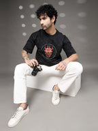 Men's Black Hannya Mask Tee