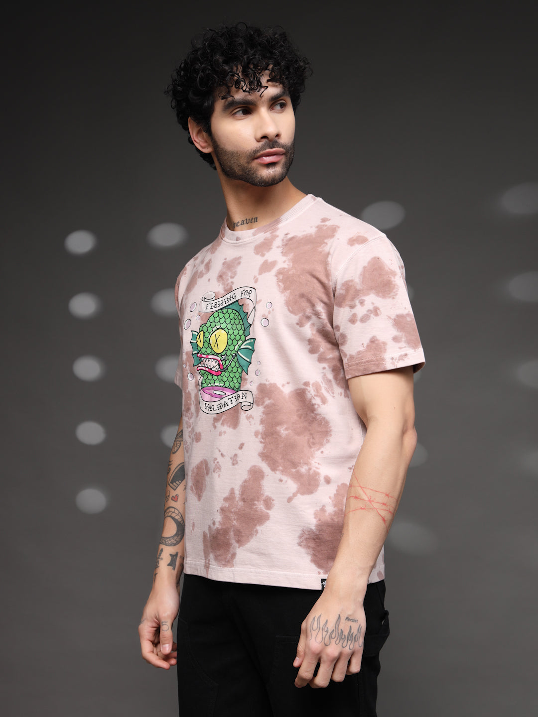 Men's Pink Tie-Dye Validation Tee