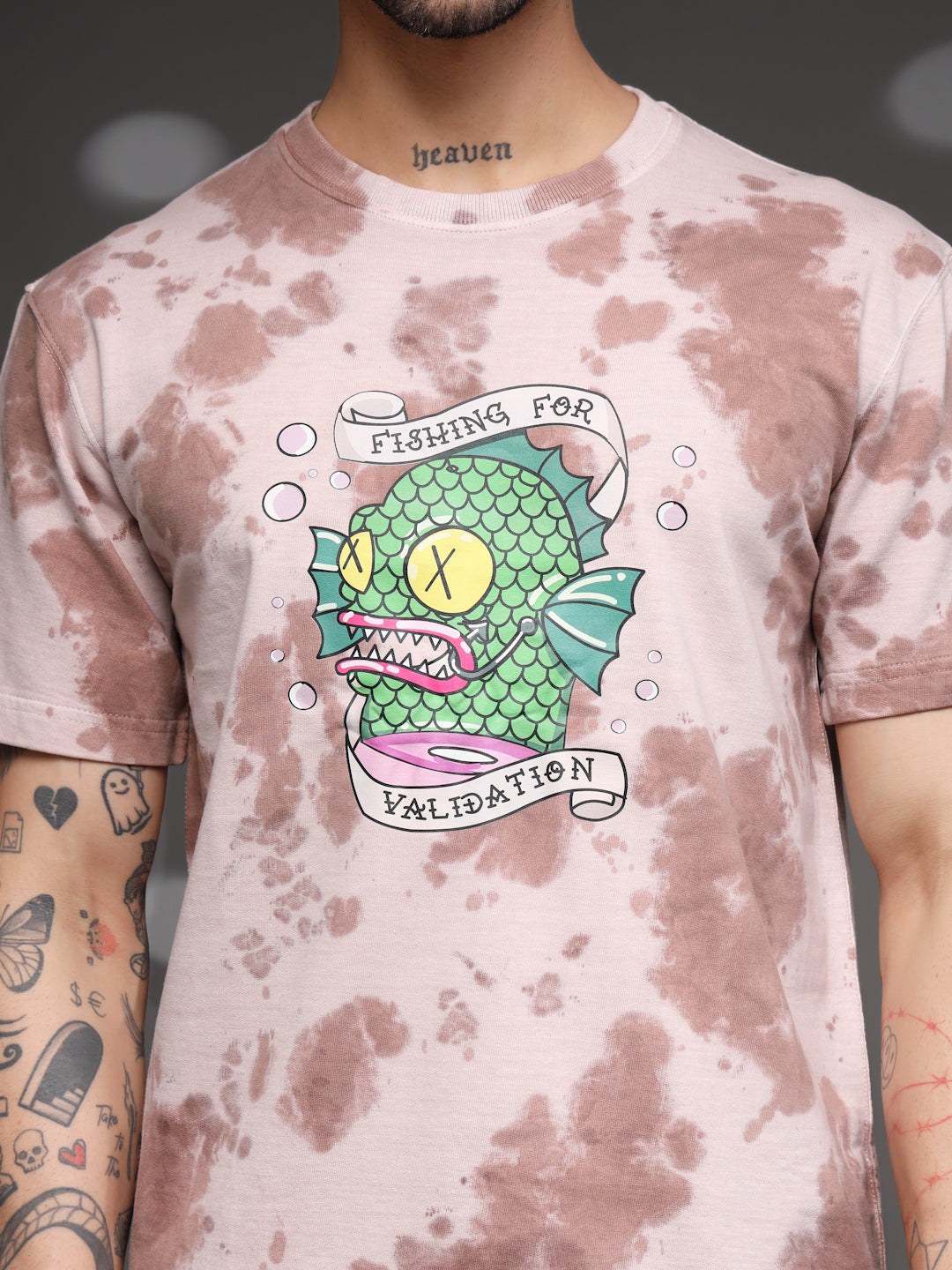 Men's Pink Tie-Dye Validation Tee