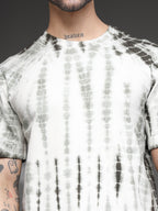 Olive Green Acid Wash  tie dye T-Shirt