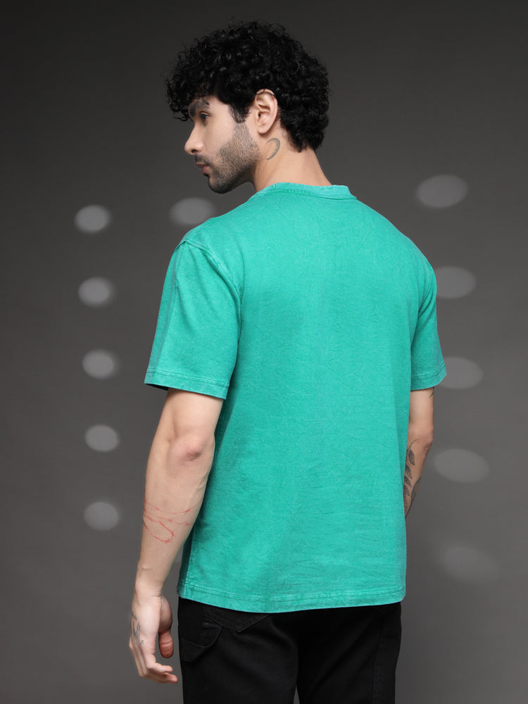 Sea Green Acid Wash T-Shirt