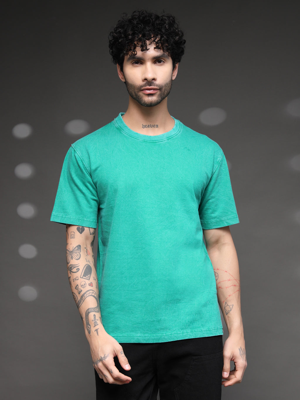 Sea Green Acid Wash T-Shirt