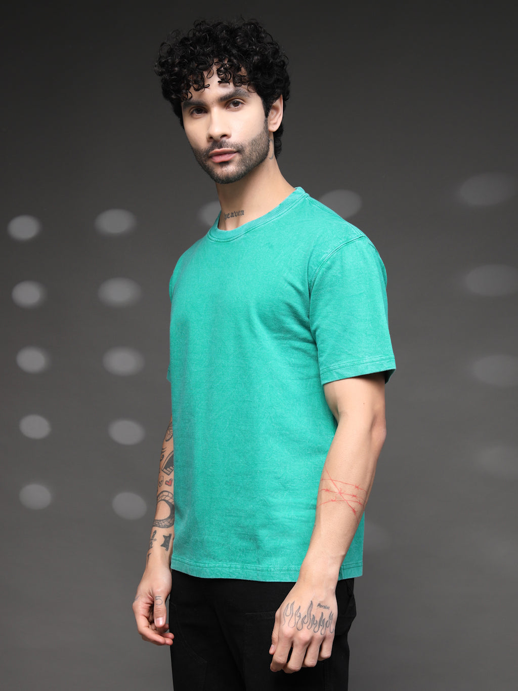 Sea Green Acid Wash T-Shirt