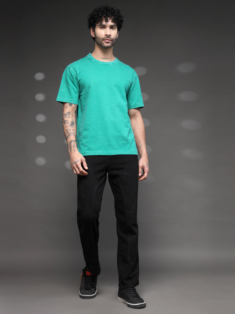 Sea Green Acid Wash T-Shirt