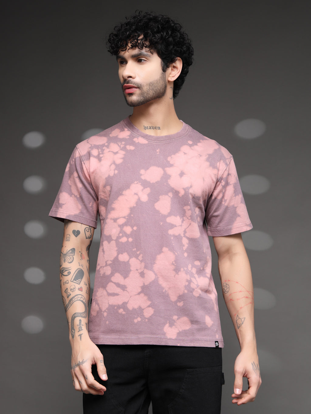 Onion Pink Acid Wash T-Shirt