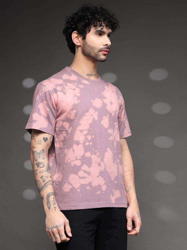 Onion Pink Acid Wash T-Shirt