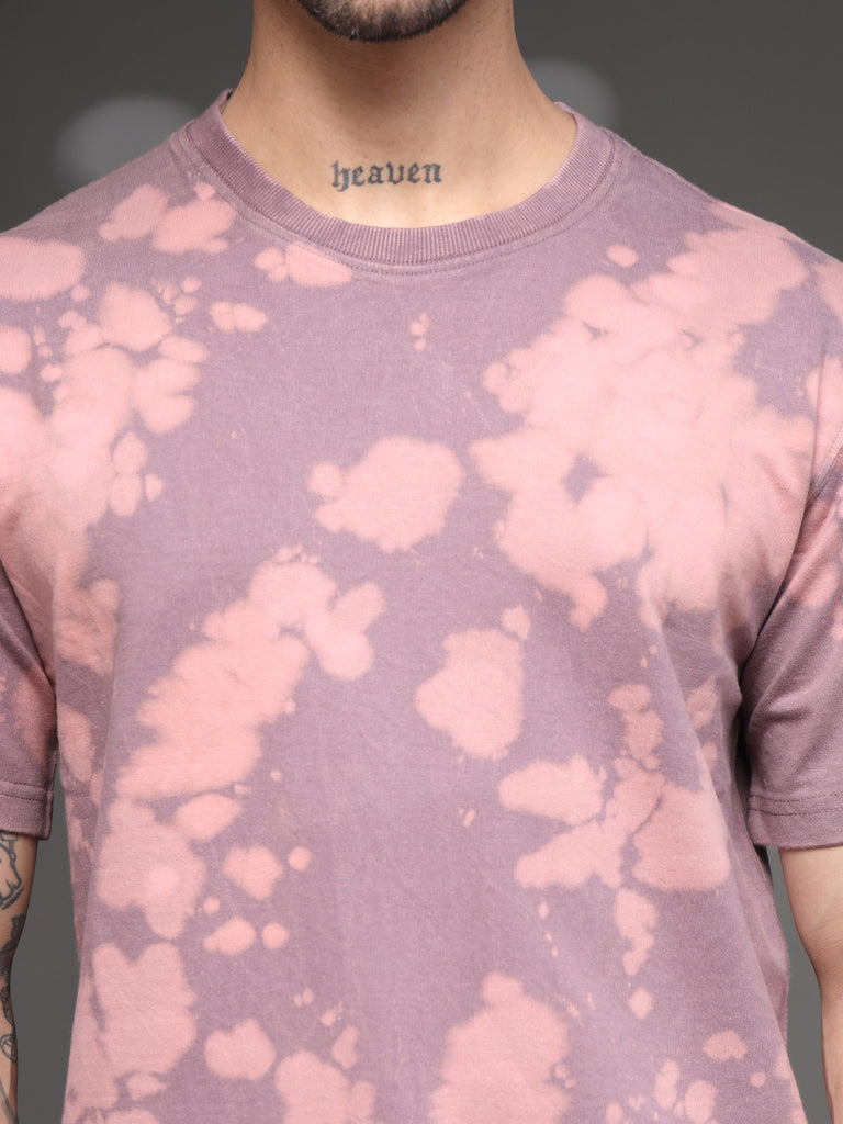 Onion Pink Acid Wash T-Shirt