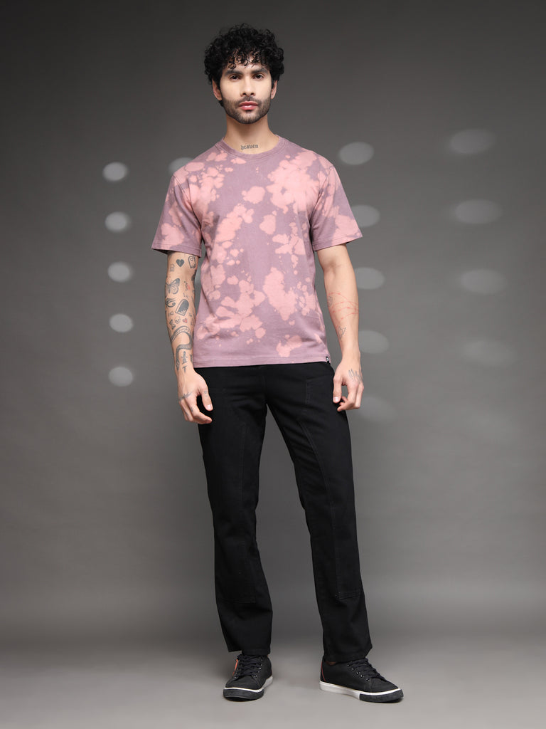 Onion Pink Acid Wash T-Shirt