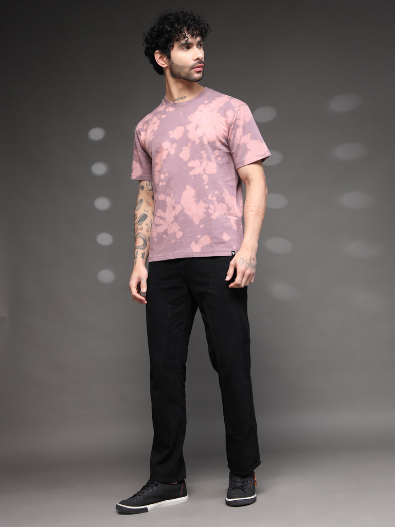 Onion Pink Acid Wash T-Shirt