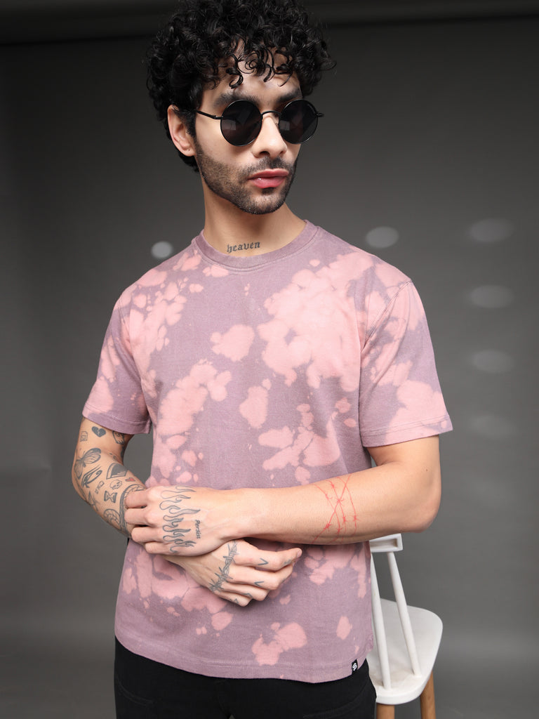 Onion Pink Acid Wash T-Shirt