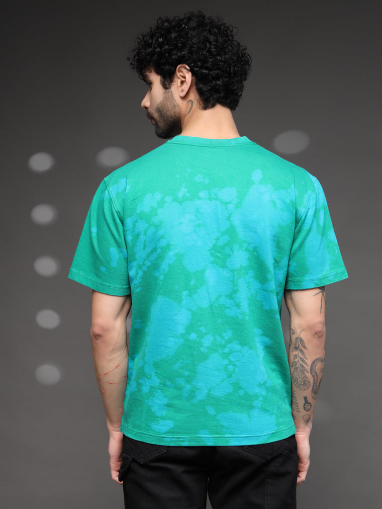 Teal Green Acid Wash T-Shirt
