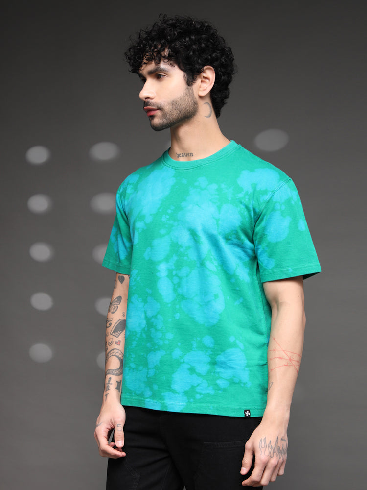 Teal Green Acid Wash T-Shirt