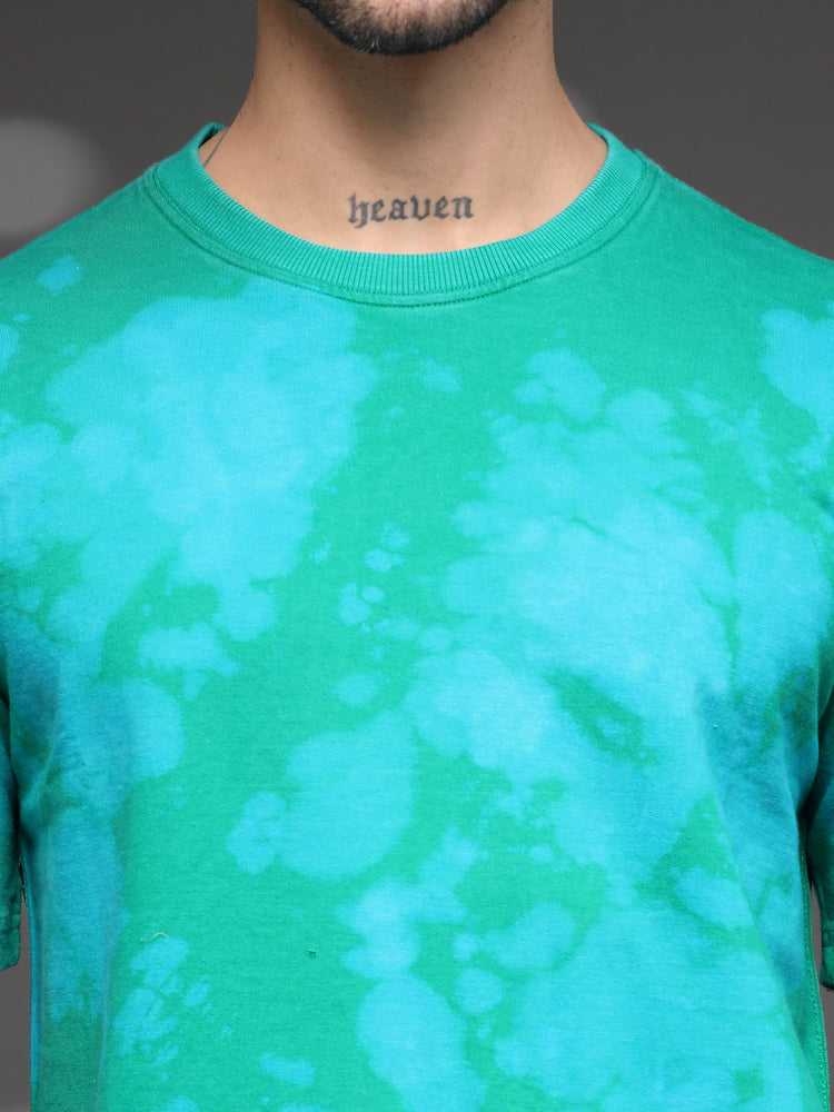Teal Green Acid Wash T-Shirt