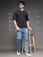 Black Grey Acid Wash T-Shirt
