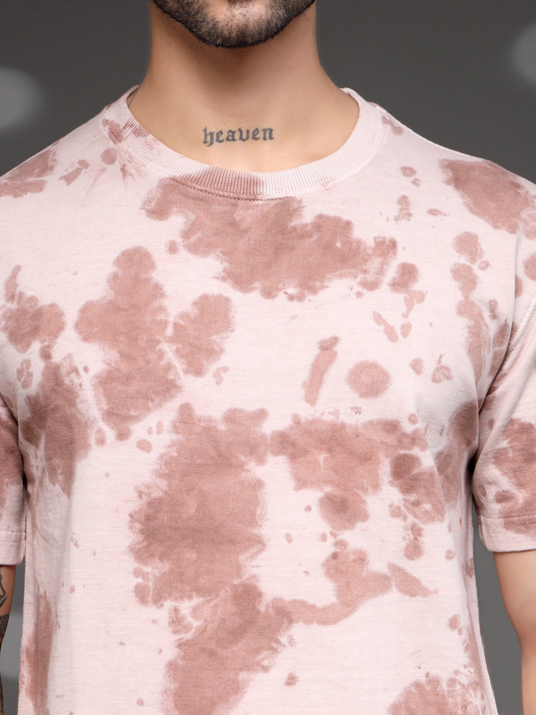 Men's Brown Tie-Dye Tee