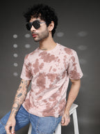Men's Brown Tie-Dye Tee