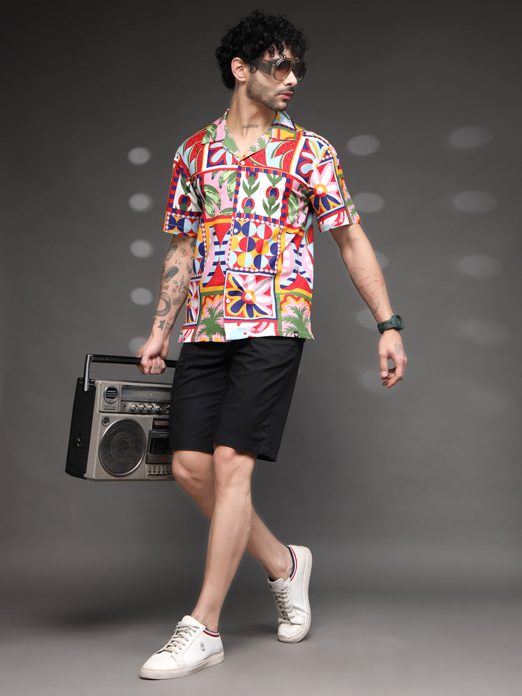 Men's Vibrant Tropical Fruit Shirt