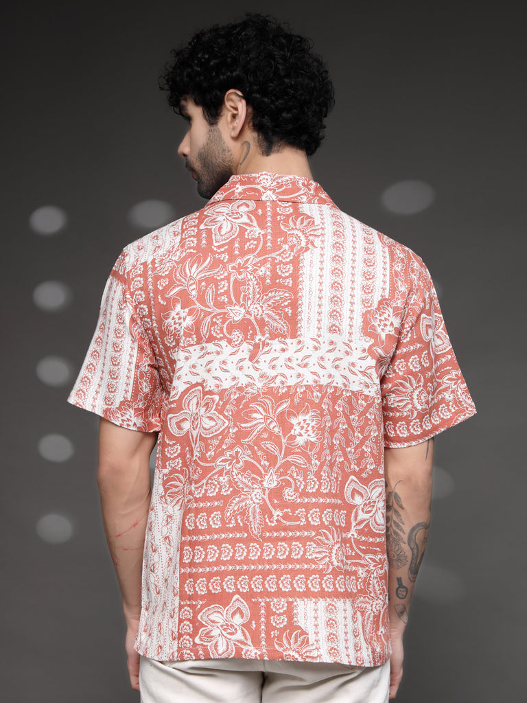 Rusty Floral Resort Cuban Shirt