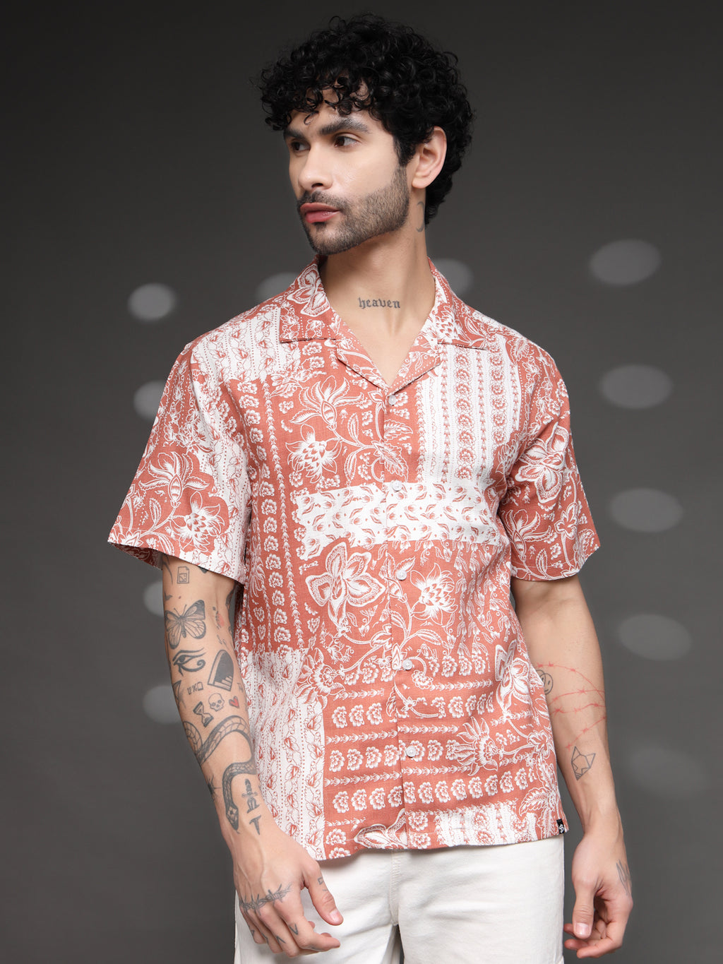 Rusty Floral Resort Cuban Shirt