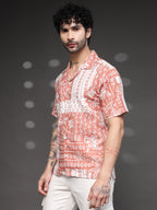 Rusty Floral Resort Cuban Shirt