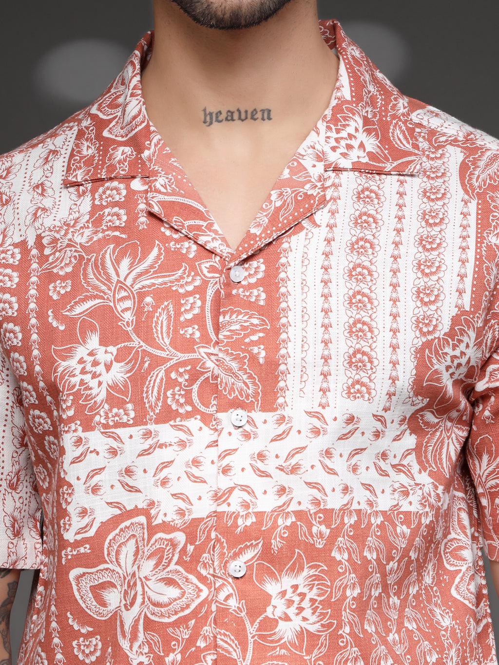 Rusty Floral Resort Cuban Shirt