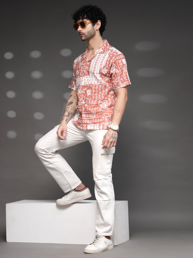 Rusty Floral Resort Cuban Shirt